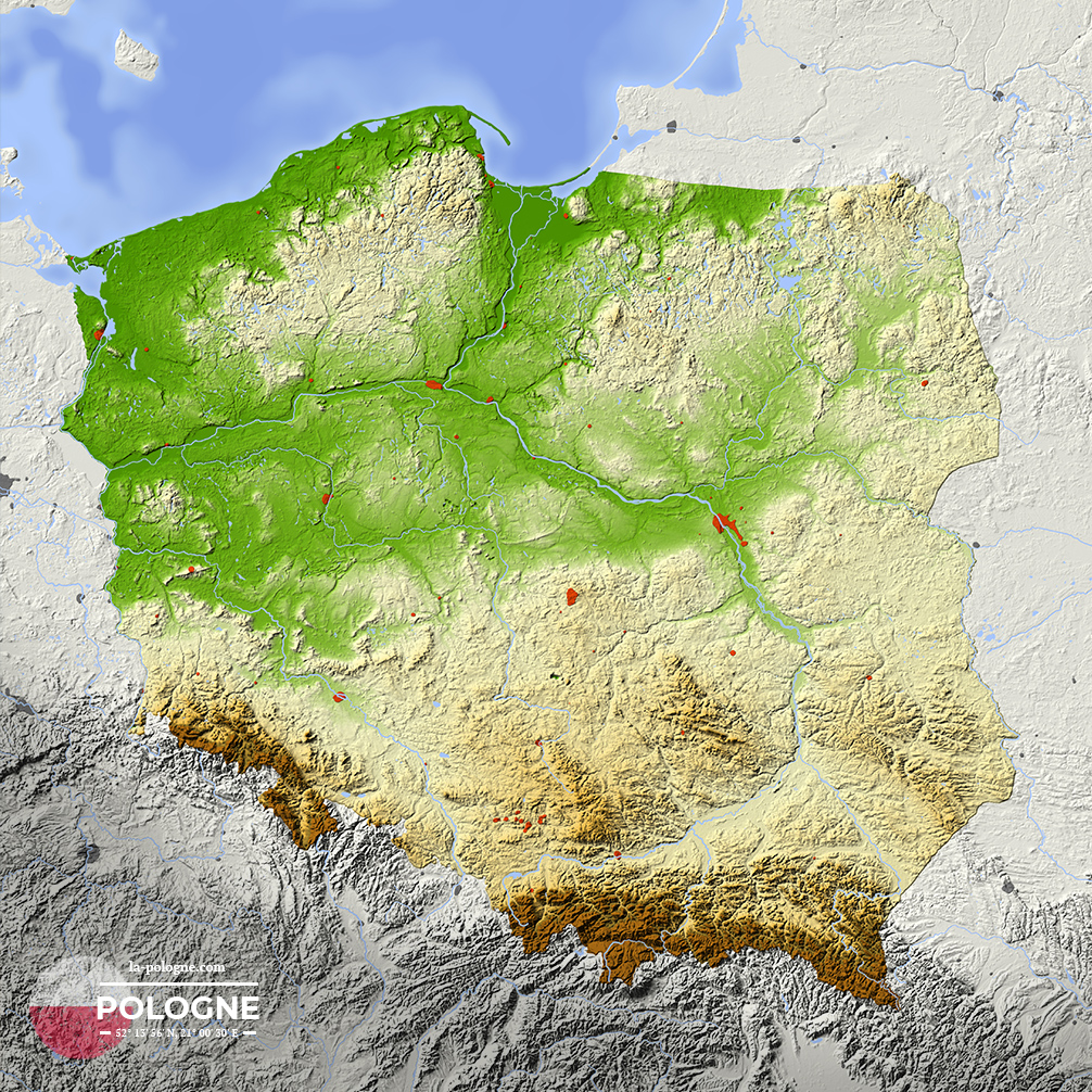 Relief du territoire polonais